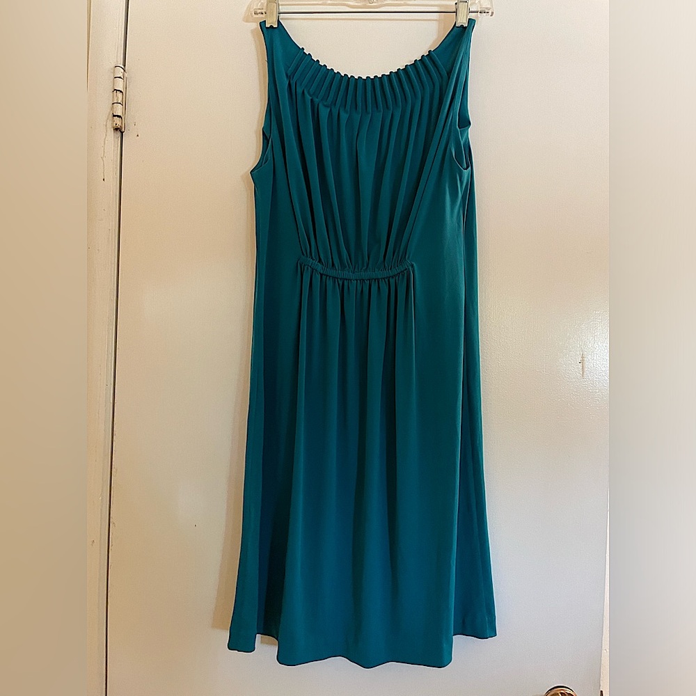 Suzi Chin for Maggy Boutique teal dress size 8